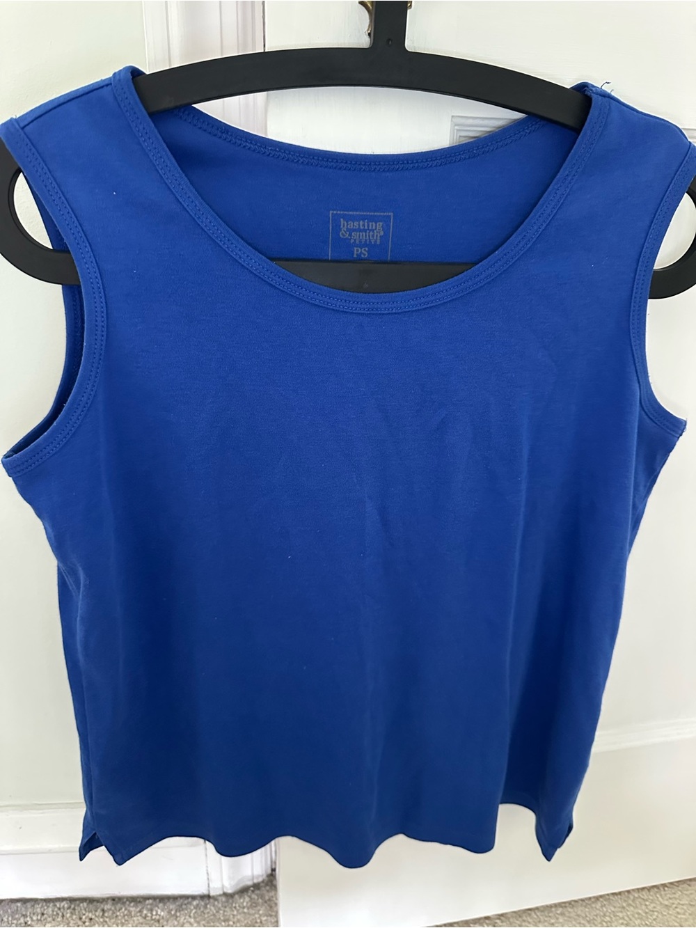 Basting & Smith Classic Scoop Tank Top - Blue